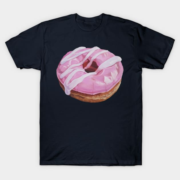 Strawberry Swirl Donut 2 (no background) T-Shirt by EmilyBickell